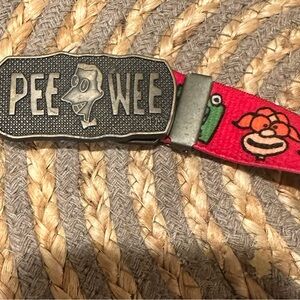Pee Wee Herman Belt and Buckle Pee Wees Playhouse Vintage 1989